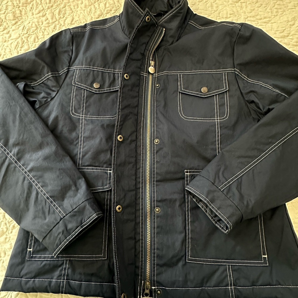 Outback Trading Co Oilskin Field Blue Ridge Jacket Men's Extra Large Lined 29665 - Picture 5 of 16
